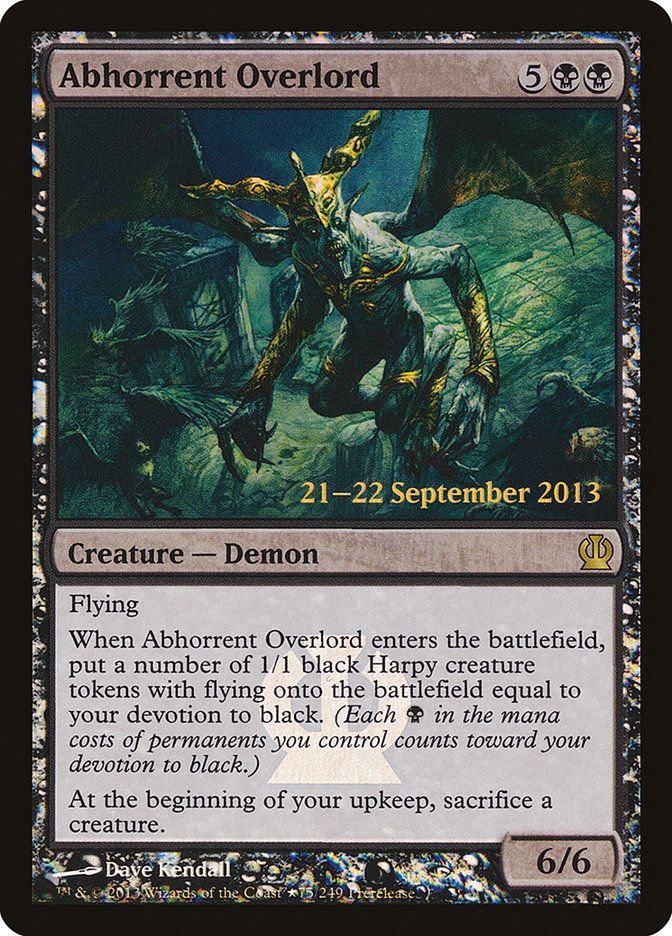 Abhorrent Overlord [Theros Promos] | Card Citadel