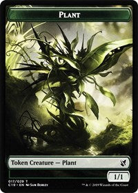 Plant // Snake Double-sided Token [Commander 2019 Tokens] | Card Citadel