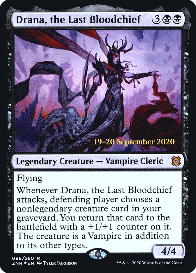 Drana, the Last Bloodchief  [Zendikar Rising Prerelease Promos] | Card Citadel