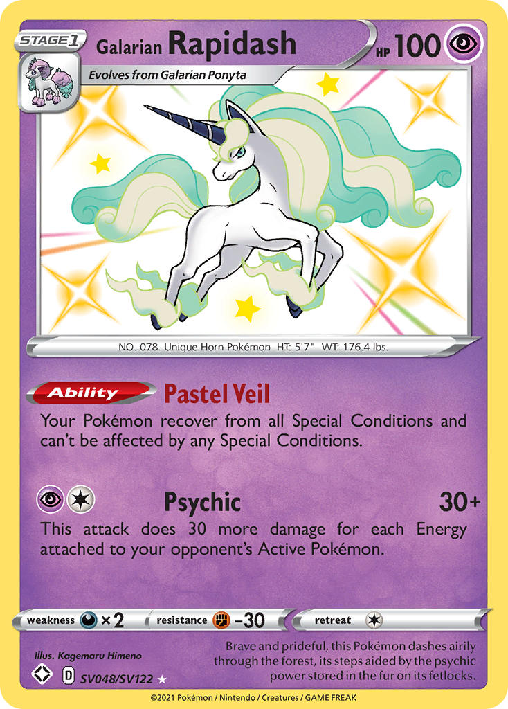 Galarian Rapidash (SV048/SV122) [Sword & Shield: Shining Fates] | Card Citadel