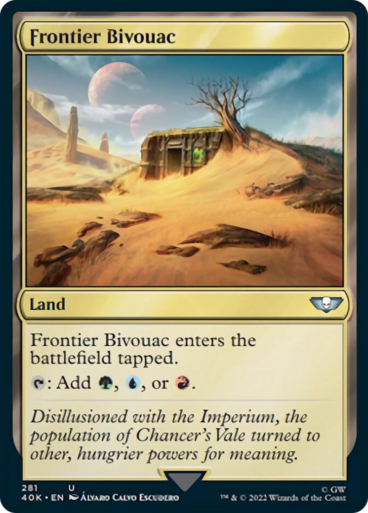 Frontier Bivouac [Universes Beyond: Warhammer 40,000] | Card Citadel