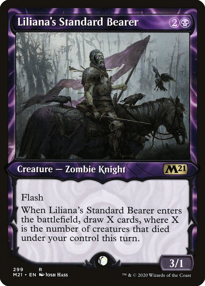 Liliana's Standard Bearer (Showcase) [Core Set 2021] | Card Citadel
