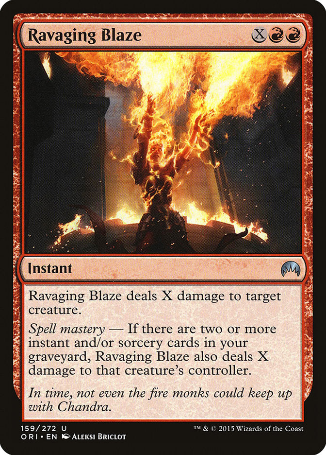 Ravaging Blaze [Magic Origins] | Card Citadel