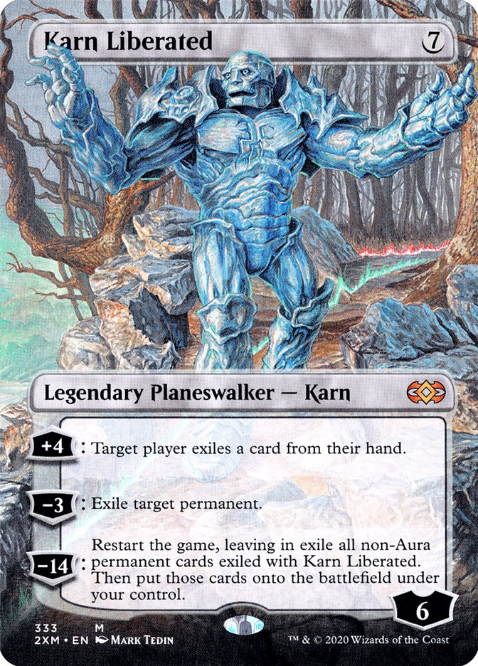 Karn Liberated (Borderless) [Double Masters] | Card Citadel