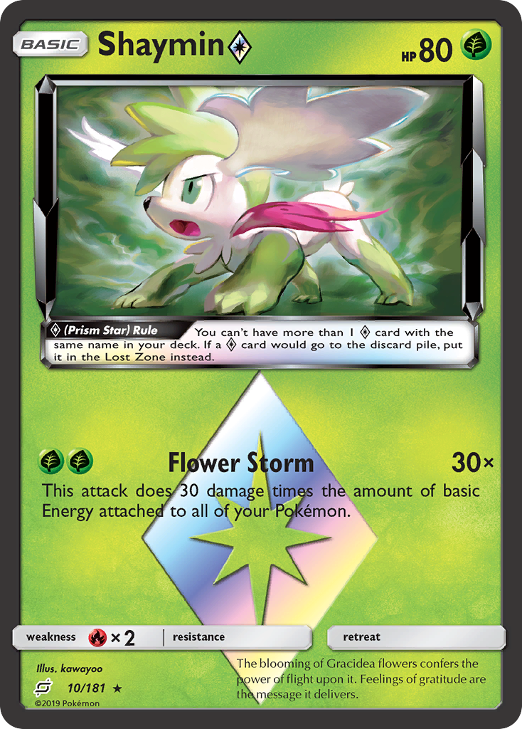 Shaymin (10/181) (Prism Star) [Sun & Moon: Team Up] | Card Citadel