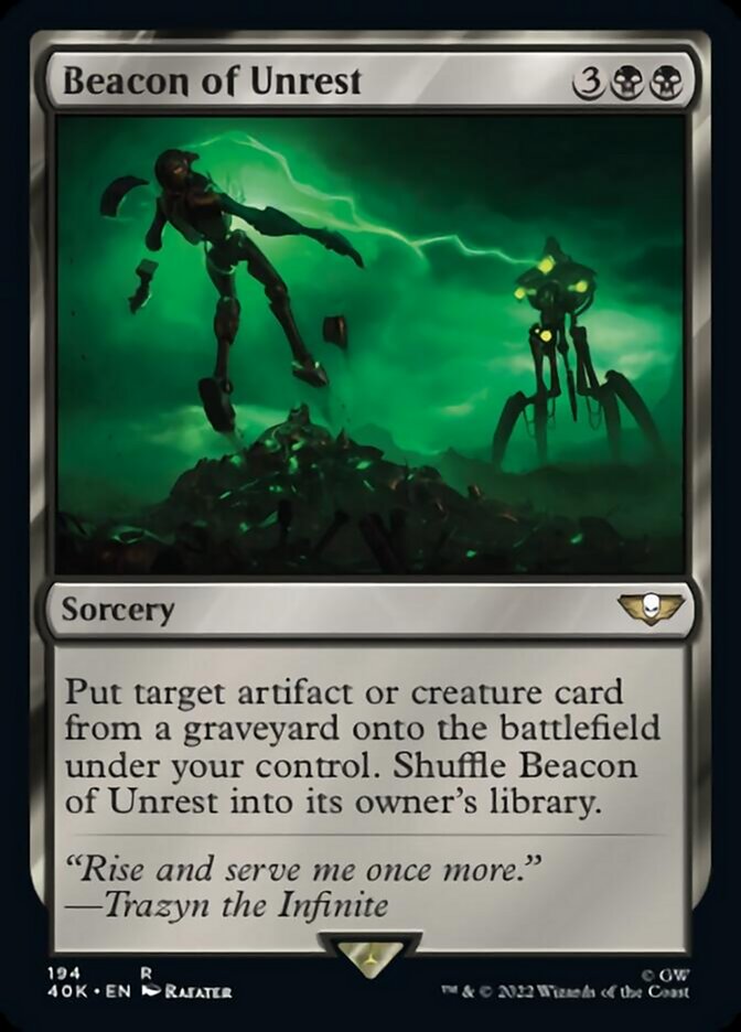 Beacon of Unrest (Surge Foil) [Universes Beyond: Warhammer 40,000] | Card Citadel
