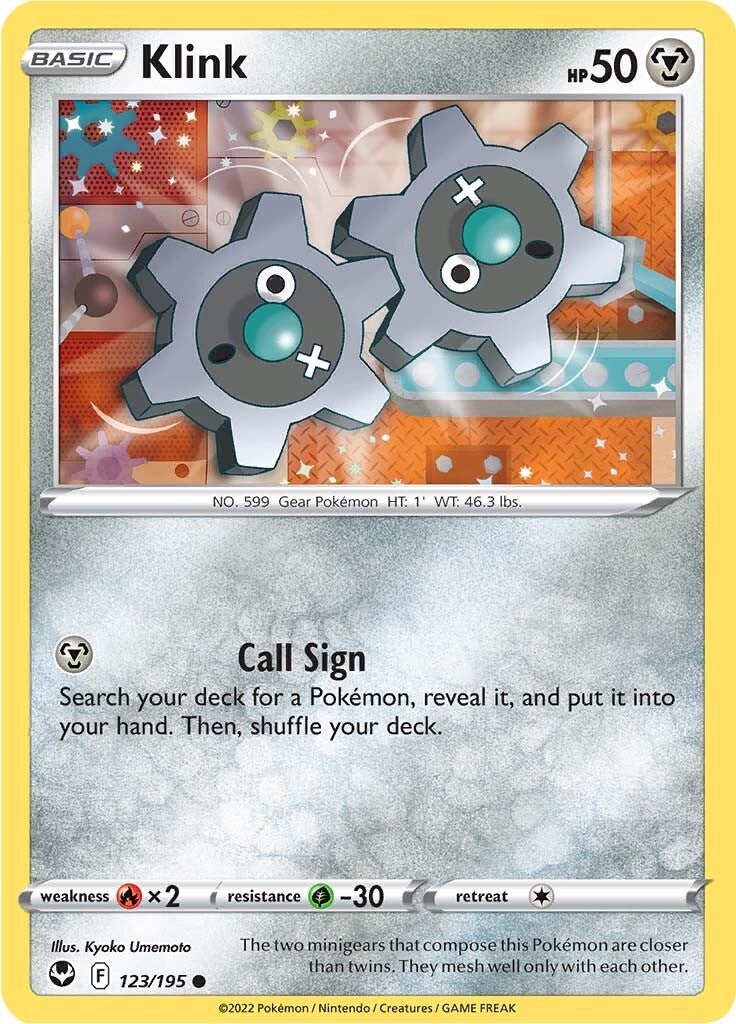 Klink (123/195) [Sword & Shield: Silver Tempest] | Card Citadel