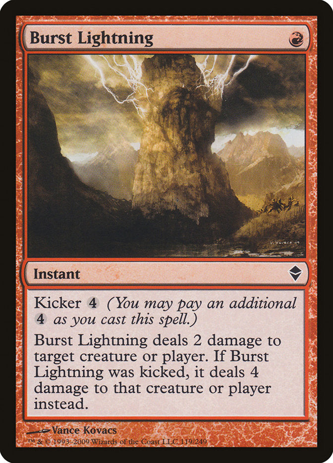 Burst Lightning [Zendikar] | Card Citadel