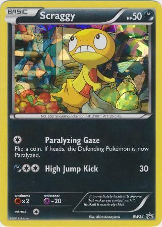 Scraggy (BW25) (Cracked Ice Holo) [Black & White: Black Star Promos] | Card Citadel