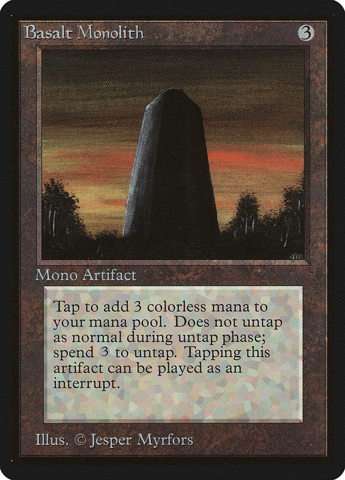 Basalt Monolith [Limited Edition Beta] | Card Citadel