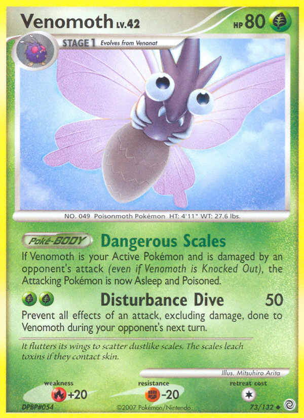 Venomoth (73/132) [Diamond & Pearl: Secret Wonders] | Card Citadel