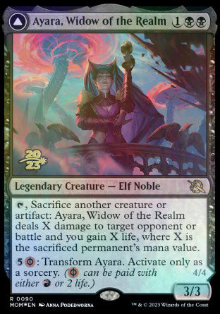 Ayara, Widow of the Realm // Ayara, Furnace Queen [March of the Machine Prerelease Promos] | Card Citadel