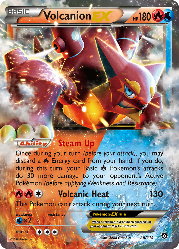 Volcanion EX (26/114) [XY: Steam Siege] | Card Citadel