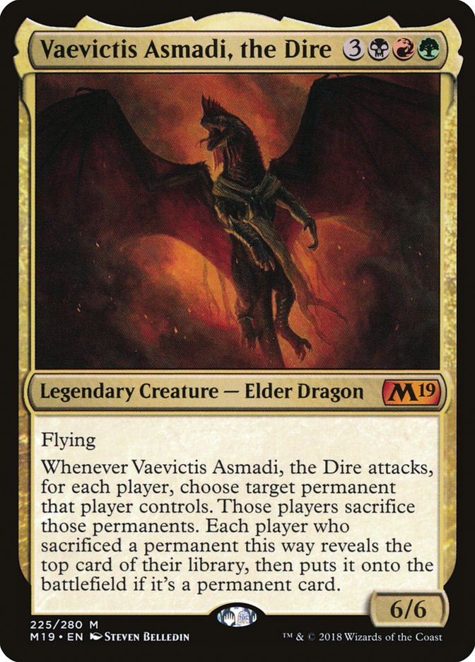 Vaevictis Asmadi, the Dire [Core Set 2019] | Card Citadel