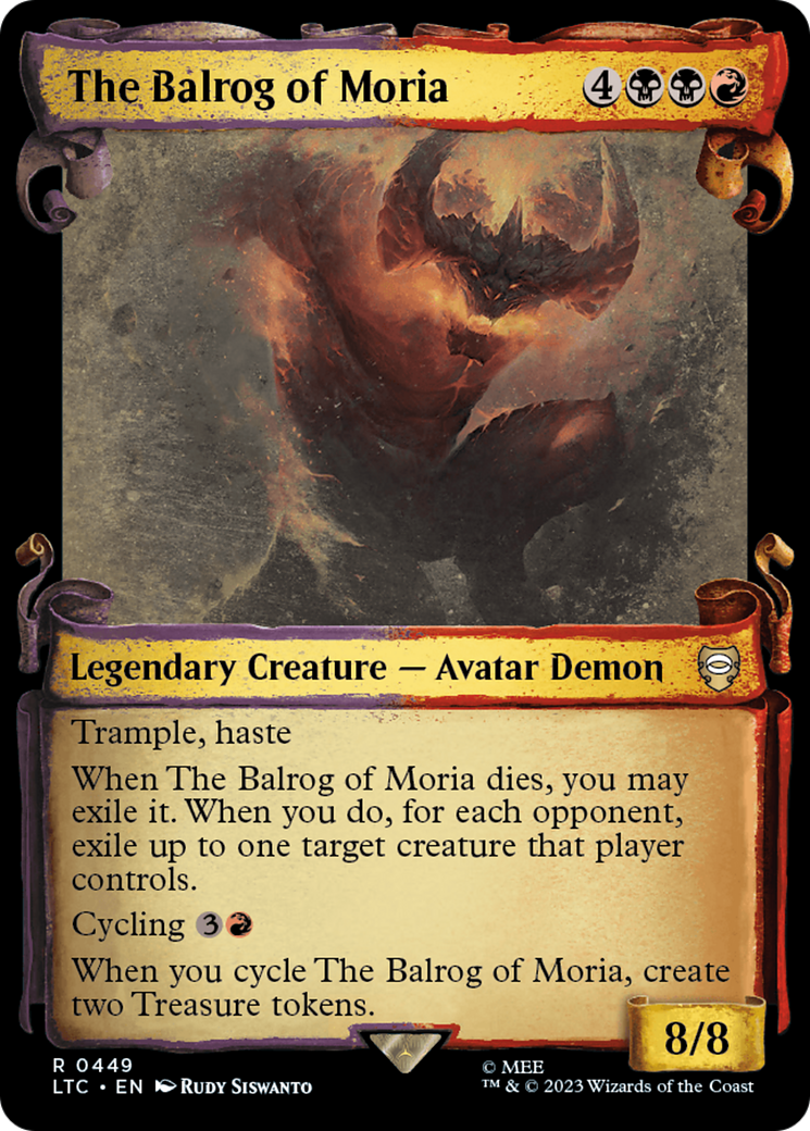 The Balrog of Moria [The Lord of the Rings: Tales of Middle-Earth Commander Showcase Scrolls] | Card Citadel