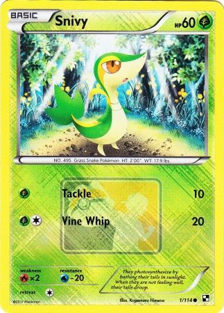 Snivy (1/114) (League Promo) [Black & White: Base Set] | Card Citadel