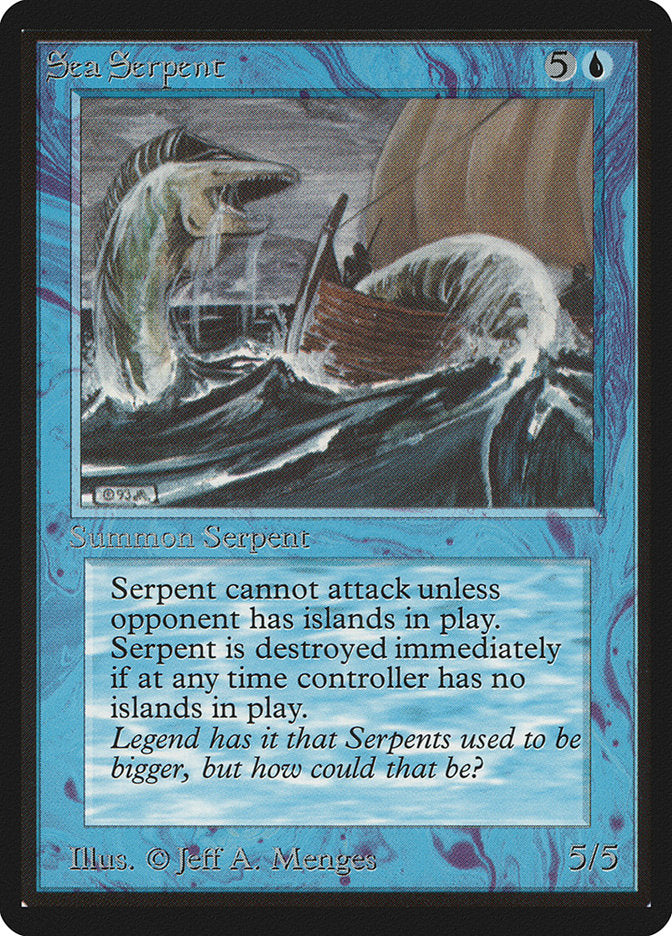 Sea Serpent [Limited Edition Beta] | Card Citadel