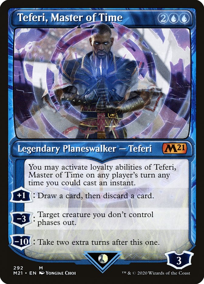 Teferi, Master of Time (Showcase) (292) [Core Set 2021] | Card Citadel