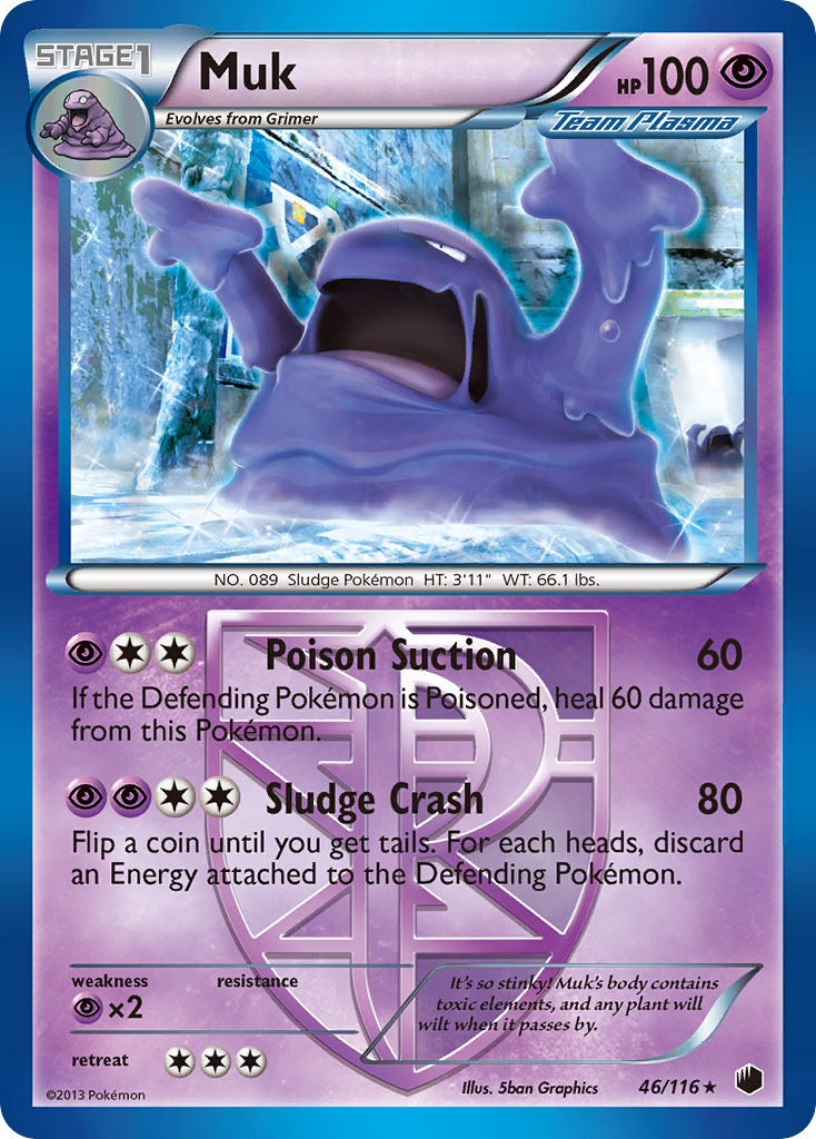 Muk (46/116) [Black & White: Plasma Freeze] | Card Citadel