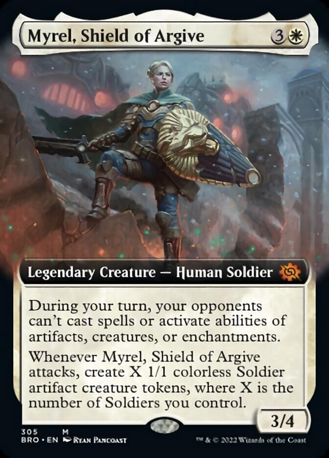 Myrel, Shield of Argive (Extended Art) [The Brothers' War] | Card Citadel