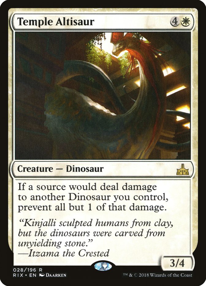 Temple Altisaur [Rivals of Ixalan] | Card Citadel