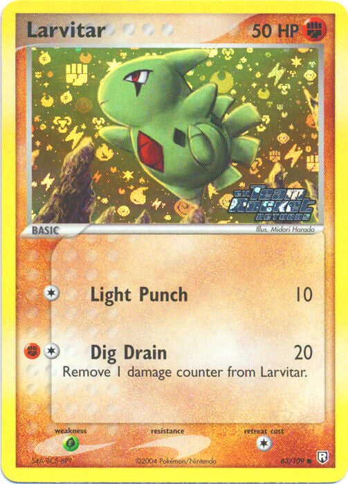 Larvitar (63/109) (Stamped) [EX: Team Rocket Returns] | Card Citadel