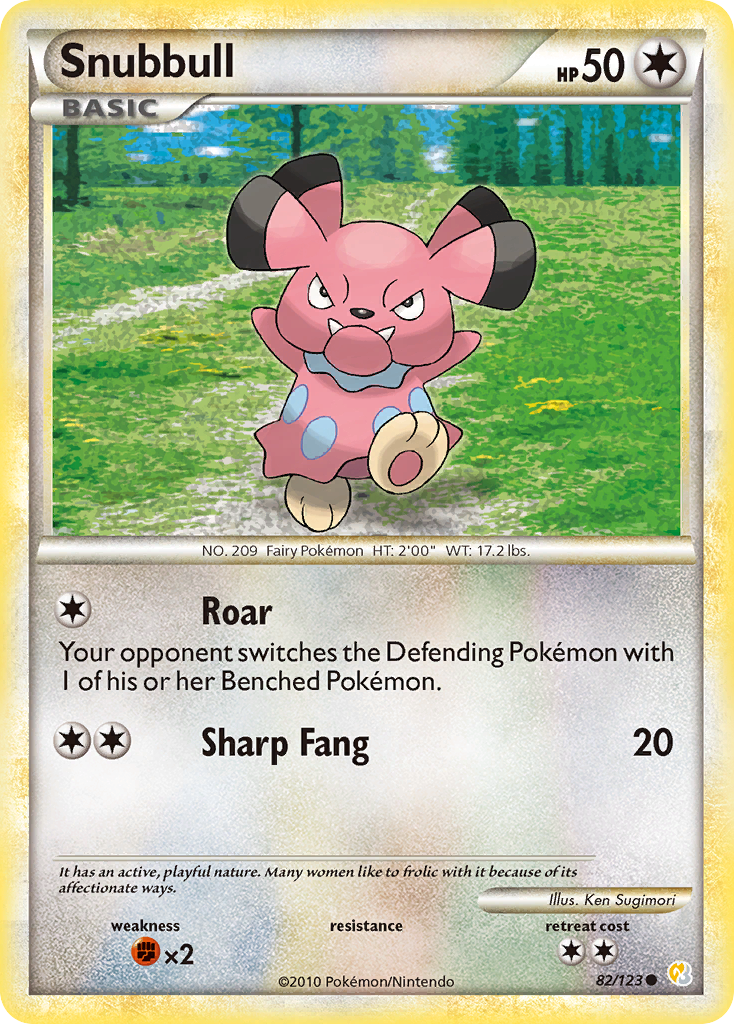 Snubbull (82/123) [HeartGold & SoulSilver: Base Set] | Card Citadel