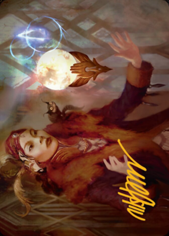 Misfortune Teller Art Card (Gold-Stamped Signature) [Streets of New Capenna Art Series] | Card Citadel