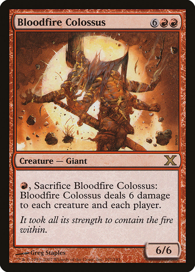 Bloodfire Colossus [Tenth Edition] | Card Citadel