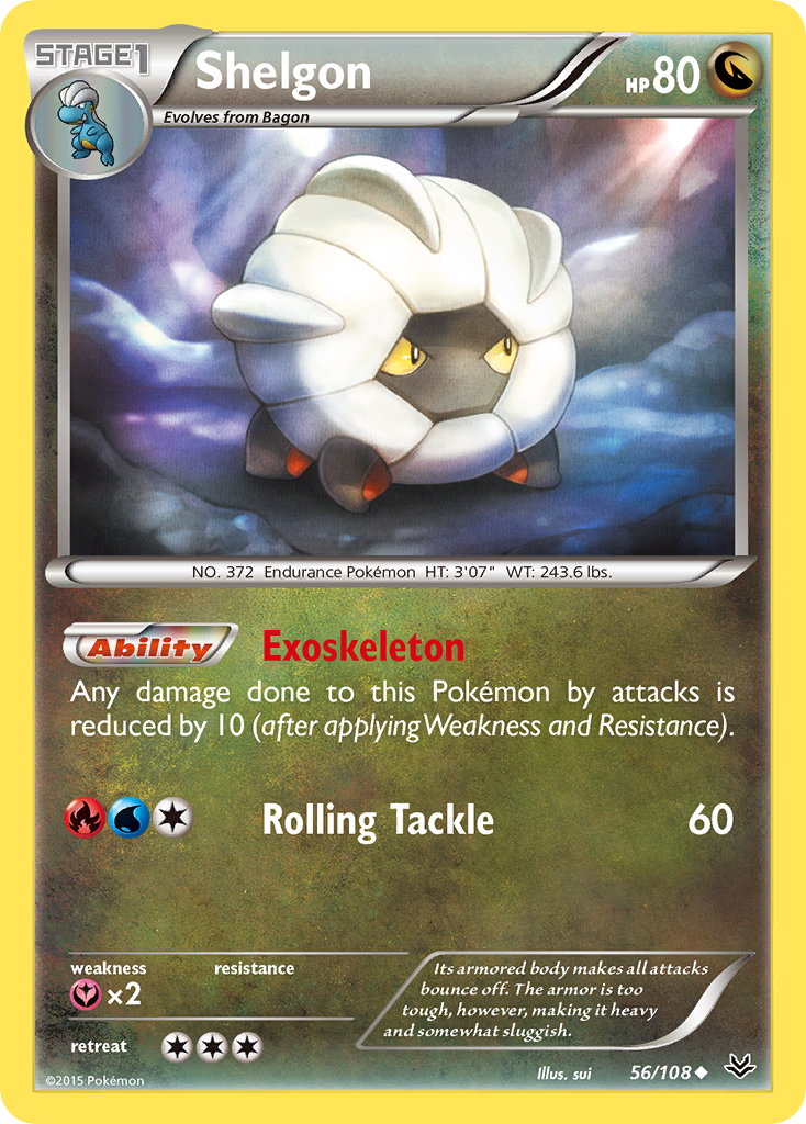 Shelgon (56/108) [XY: Roaring Skies] | Card Citadel