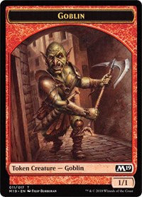 Goblin // Thopter Double-sided Token (Game Night) [Core Set 2019 Tokens] | Card Citadel