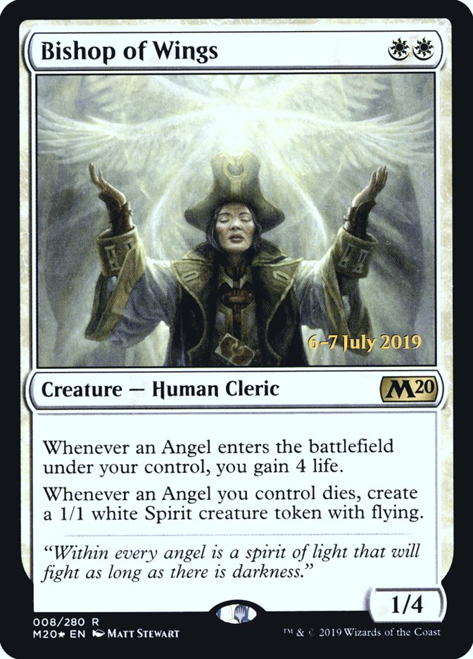 Bishop of Wings  [Core Set 2020 Prerelease Promos] | Card Citadel