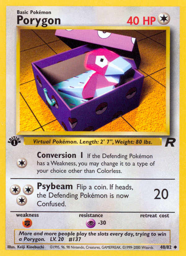 Porygon (48/82) [Team Rocket 1st Edition] | Card Citadel