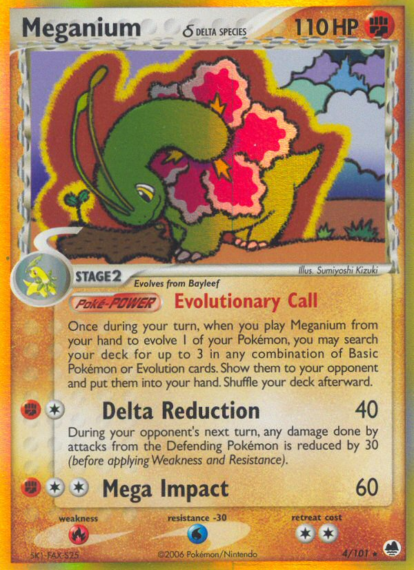 Meganium (4/101) (Delta Species) [EX: Dragon Frontiers] | Card Citadel