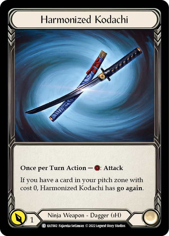 Harmonized Kodachi [KAT002] (Outsiders Katsu Blitz Deck) | Card Citadel