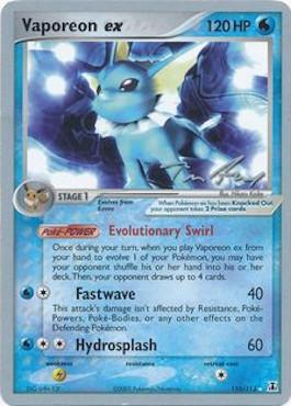 Vaporeon ex (110/113) (Legendary Ascent - Tom Roos) [World Championships 2007] | Card Citadel