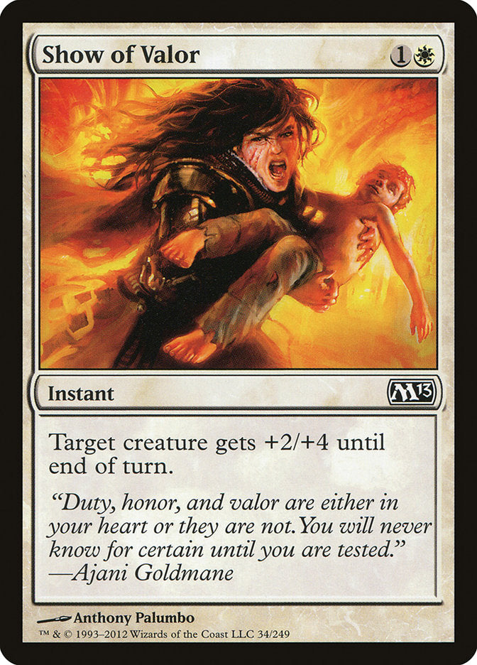 Show of Valor [Magic 2013] | Card Citadel