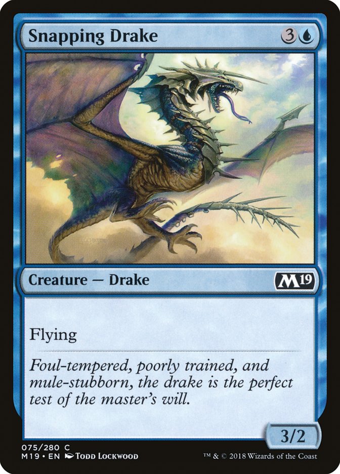 Snapping Drake [Core Set 2019] | Card Citadel