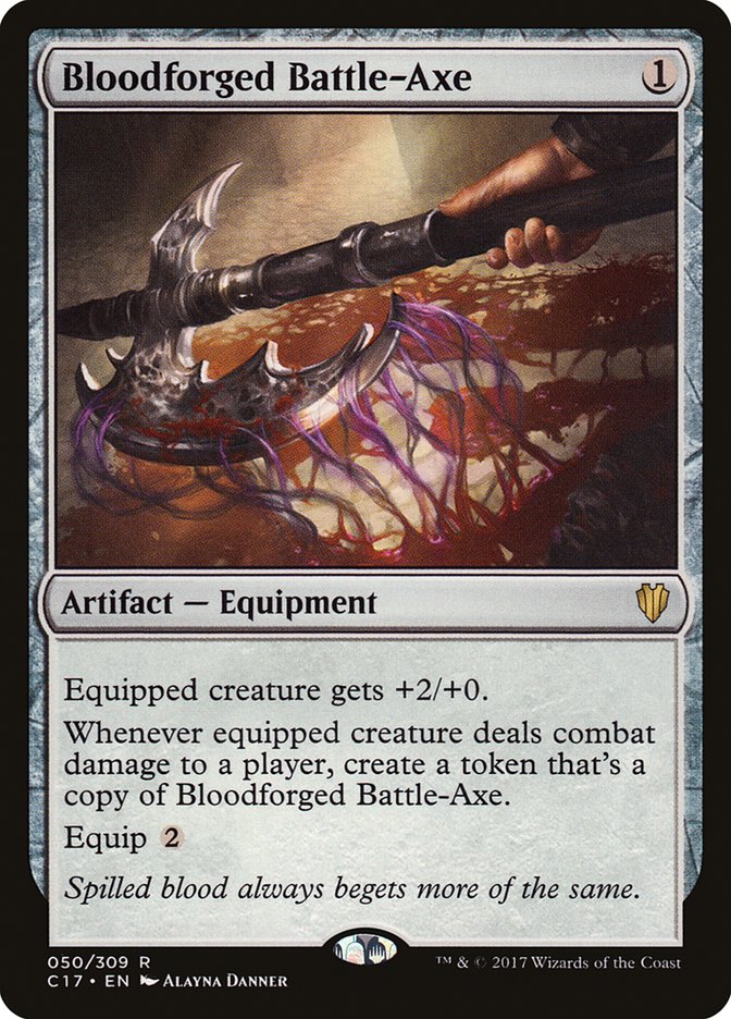 Bloodforged Battle-Axe [Commander 2017] | Card Citadel