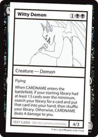 Witty Demon (2021 Edition) [Mystery Booster Playtest Cards] | Card Citadel