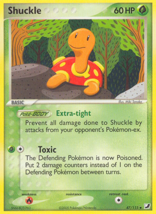 Shuckle (47/115) [EX: Unseen Forces] | Card Citadel