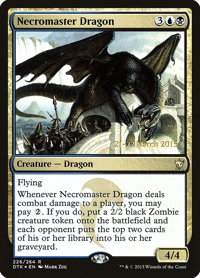 Necromaster Dragon [Dragons of Tarkir Promos] | Card Citadel