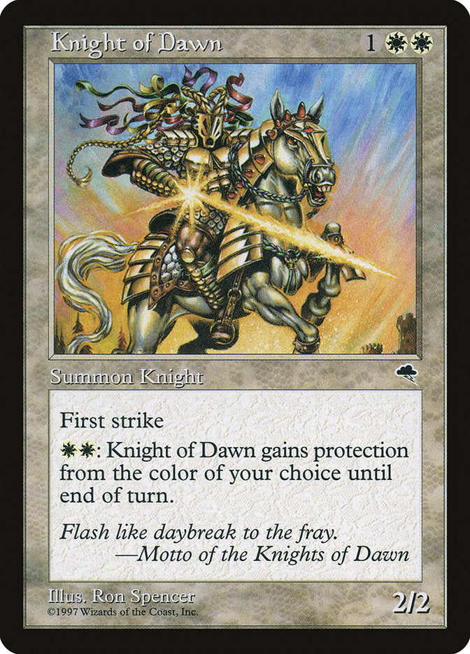 Knight of Dawn [Tempest] | Card Citadel