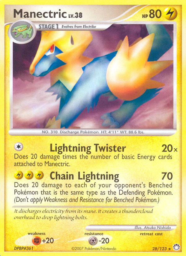 Manectric (28/123) [Diamond & Pearl: Mysterious Treasures] | Card Citadel