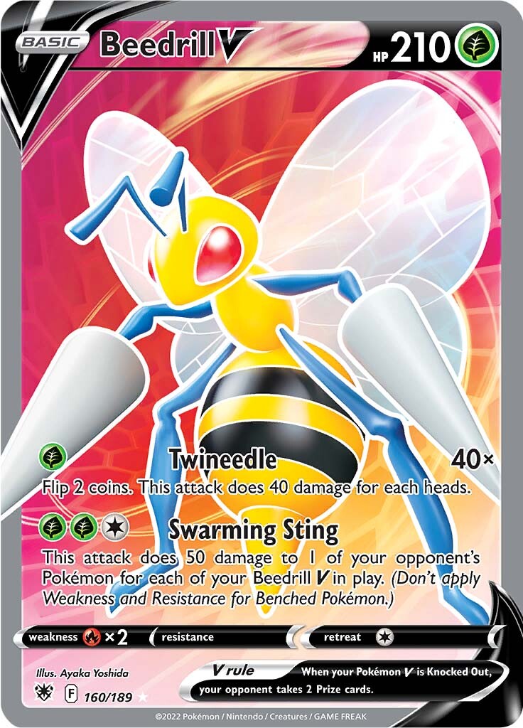 Beedrill V (160/189) [Sword & Shield: Astral Radiance] | Card Citadel