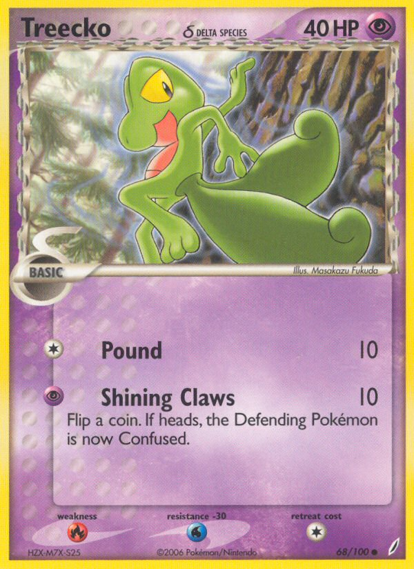 Treecko (68/100) (Delta Species) [EX: Crystal Guardians] | Card Citadel