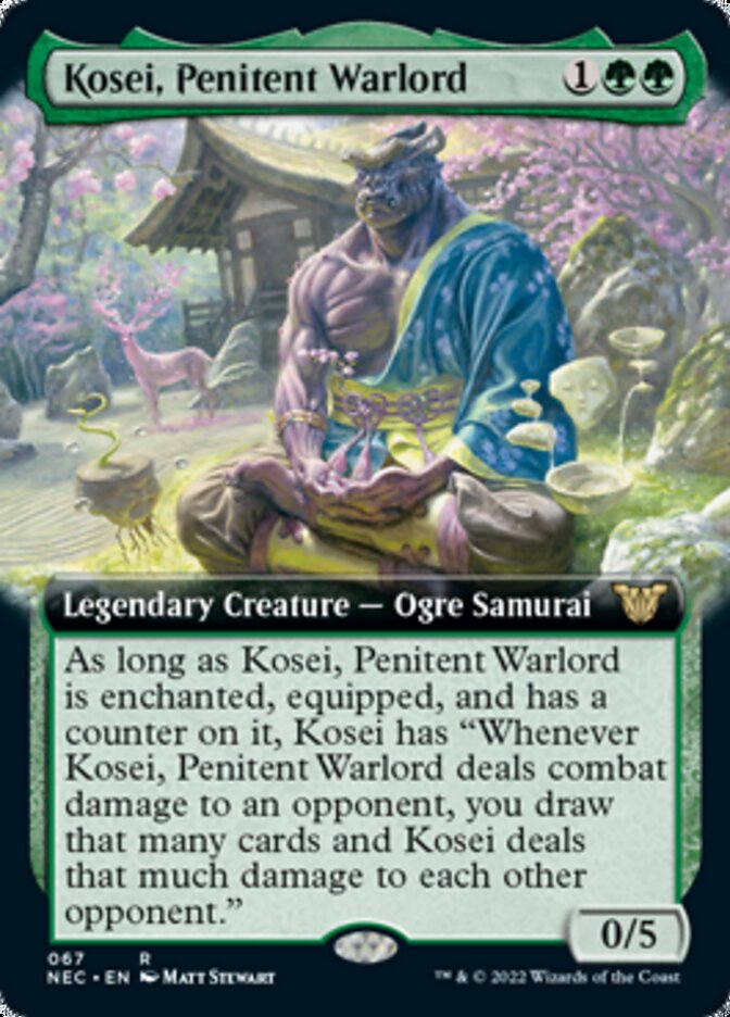 Kosei, Penitent Warlord (Extended) [Kamigawa: Neon Dynasty Commander] | Card Citadel