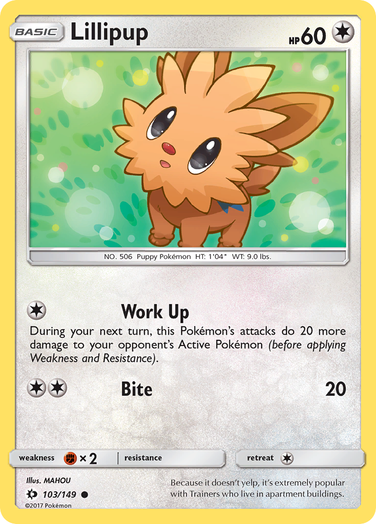 Lillipup (103/149) [Sun & Moon: Base Set] | Card Citadel