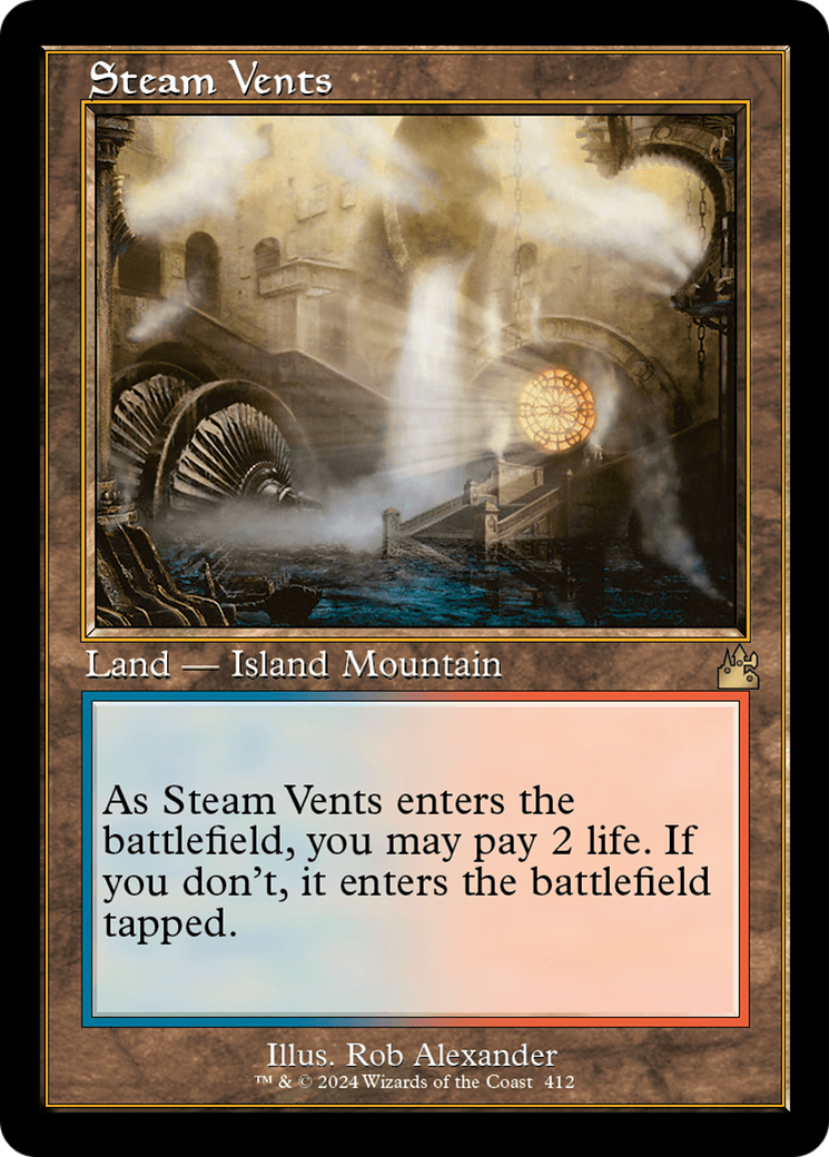 Steam Vents (Retro) [Ravnica Remastered] | Card Citadel