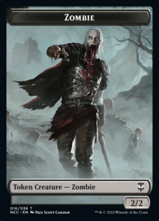 Zombie // Goat Double-sided Token [Streets of New Capenna Commander Tokens] | Card Citadel